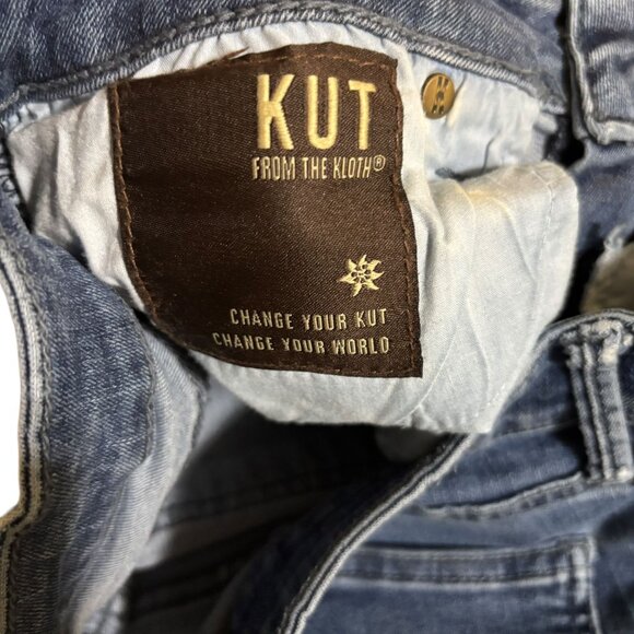 Kut From The Kloth Jeans 6P High Rise Toothpick Skinny Distressed Rips - Picture 6 of 8